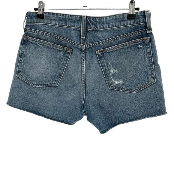 Rag & Bone Distressed Blue Dre Shorts Size 26